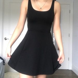 Black skater dress